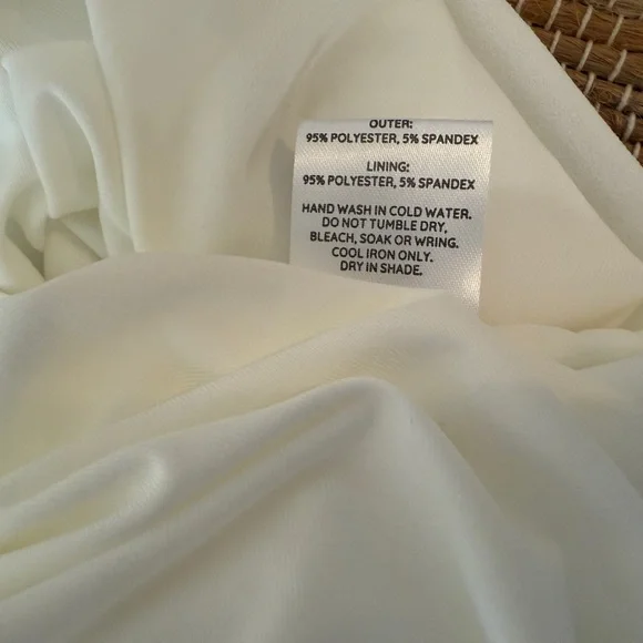 Old Sport Cupro Elegant Off-Shoulder Long Sleeve Mini White Dress - Picture 7 of 7